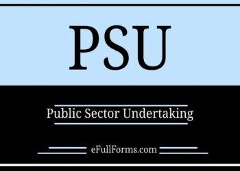 What is a PSU Full Form?